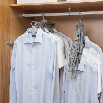 Mehrfach-Kleiderbügel 8-in-1 Spavver von InnovaGoods in Grau – Produktansicht