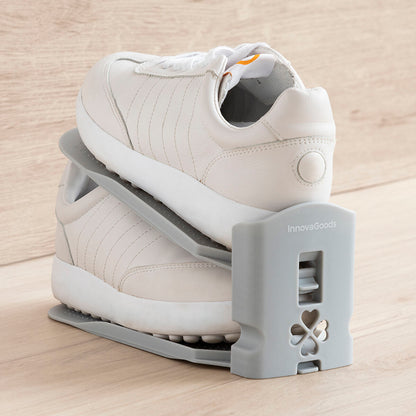 Verstellbarer Schuhhalter Sholzzer von InnovaGoods, 6 Stück, grau – Ansicht 8