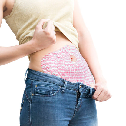 Fithes Schlankheitspflaster mit Pflanzenextrakten von InnovaGoods, 5 Stück – Anwendungsansicht