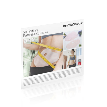 Fithes Schlankheitspflaster mit Pflanzenextrakten von InnovaGoods, 5 Stück – Rückansicht