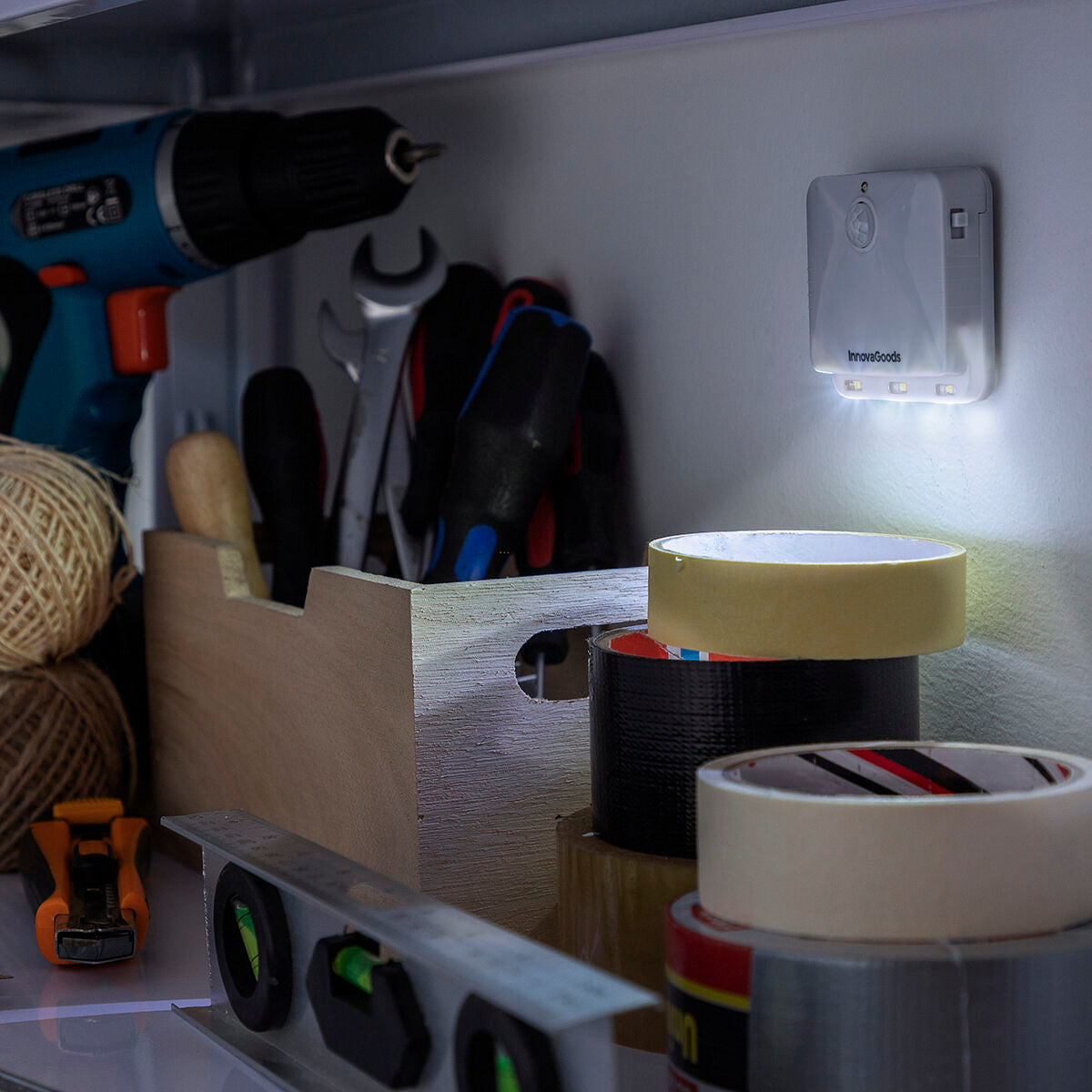 Lumtoo LED-Lampe mit Bewegungssensor von InnovaGoods, 2er-Set – Ansicht 7