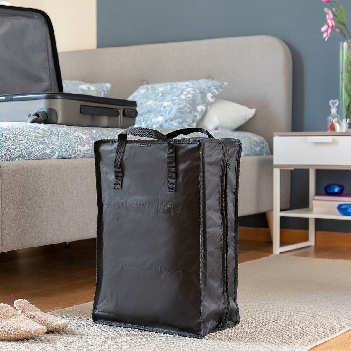 Doshen Schuhtasche von InnovaGoods für sechs Paar Schuhe mit transparenten Fächern – Verpackung
