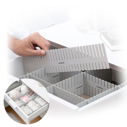 Verstellbarer Schubladenorganisator Condor von InnovaGoods, 16-teilig, grau – Ansicht 7