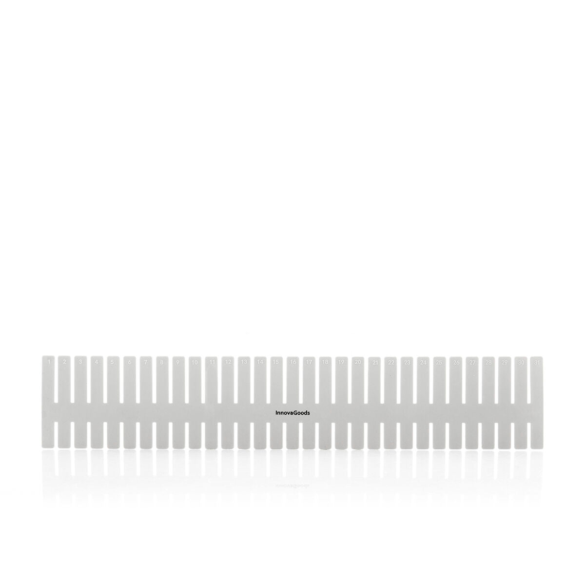 Verstellbarer Schubladenorganisator Condor von InnovaGoods, 16-teilig, grau – Verpackung
