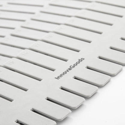 Verstellbarer Schubladenorganisator Condor von InnovaGoods, 16-teilig, grau – Rückansicht