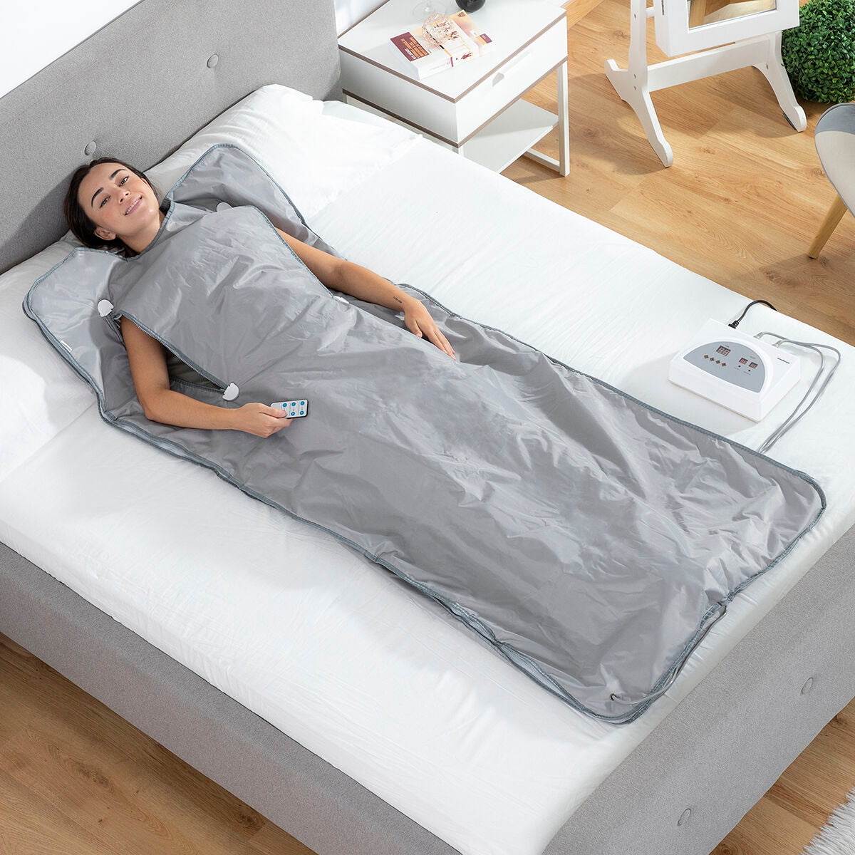 Ferninfrarot-Saunadecke Bedna von InnovaGoods in Grau – Produktansicht