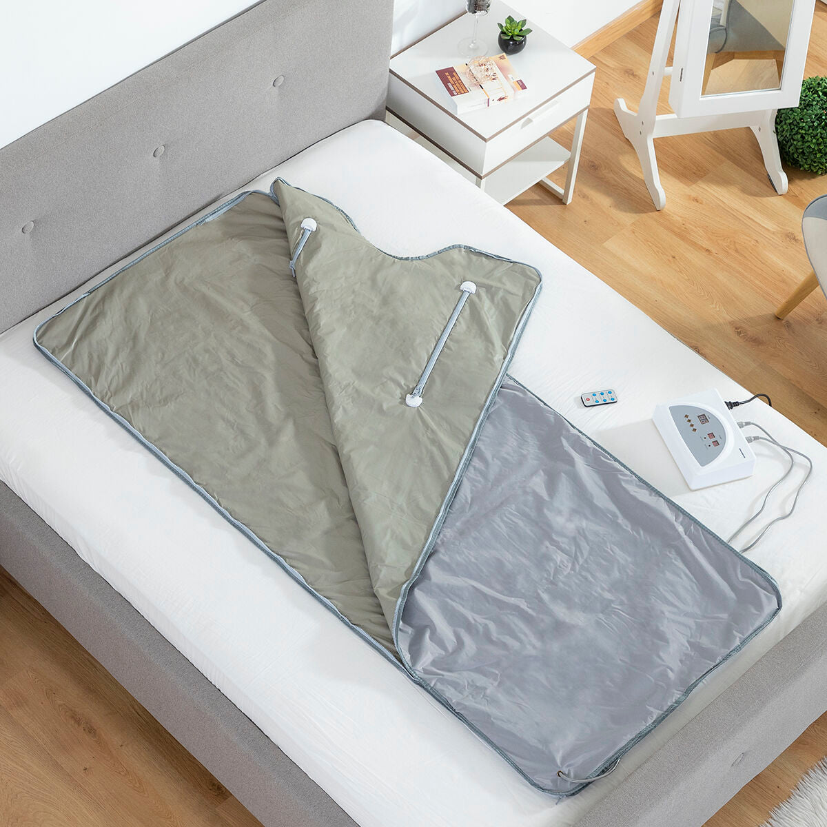 Ferninfrarot-Saunadecke Bedna von InnovaGoods in Grau – Verpackung