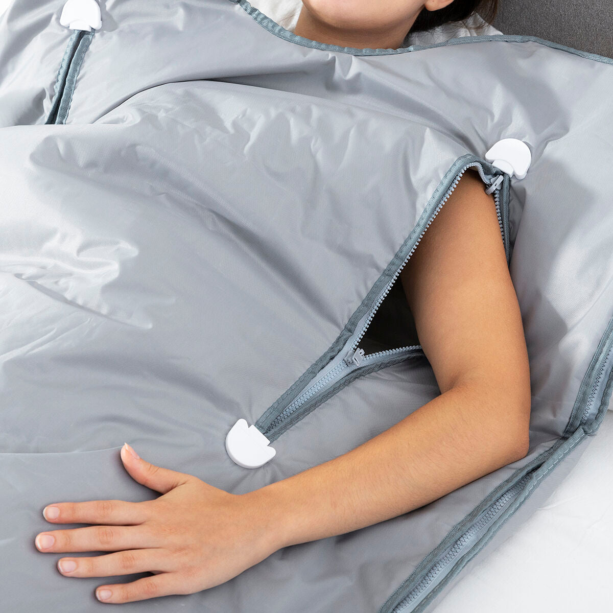 Ferninfrarot-Saunadecke Bedna von InnovaGoods in Grau – Rückansicht