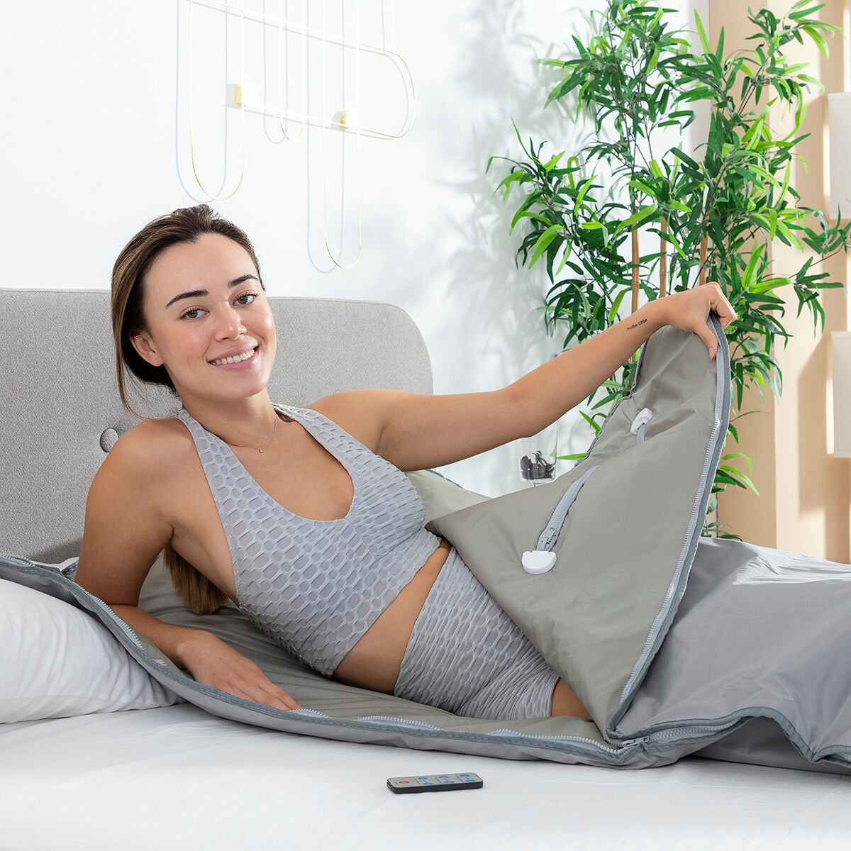 Ferninfrarot-Saunadecke Bedna von InnovaGoods in Grau – Ansicht 7