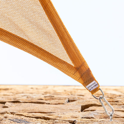 Rechteckiges Sonnensegel Shazail von InnovaGoods 2 x 3 m in Beige und Grau – Rückansicht