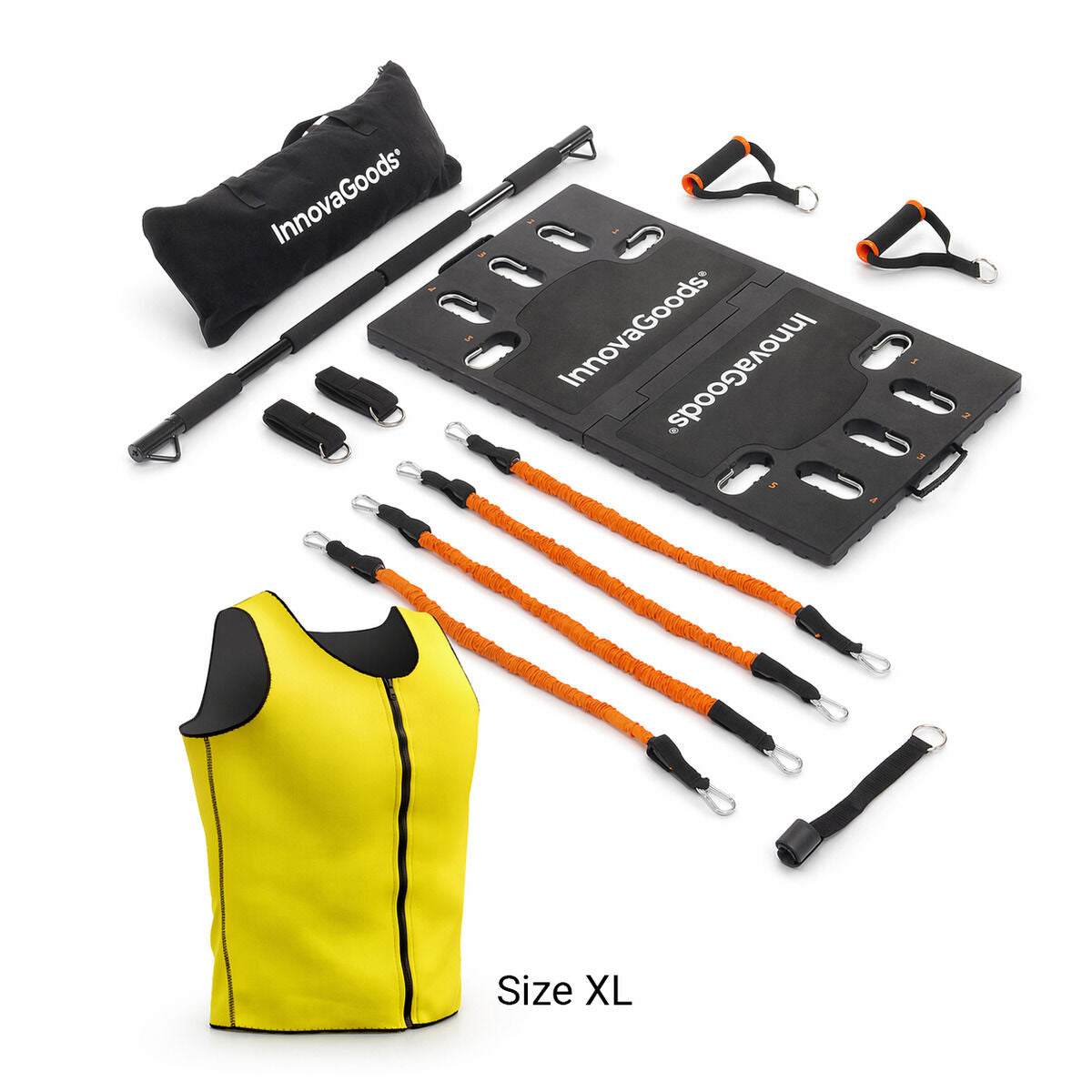 Tragbares Trainingssystem mit Sauna-Sportweste für Herren XL von InnovaGoods – Produktansicht