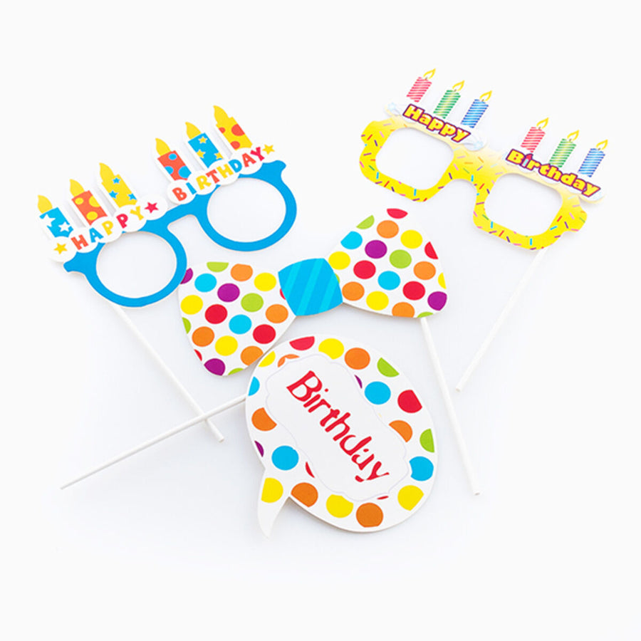 BigBuy Party 4-teiliges buntes Set Partyartikel aus Papier – Produktansicht