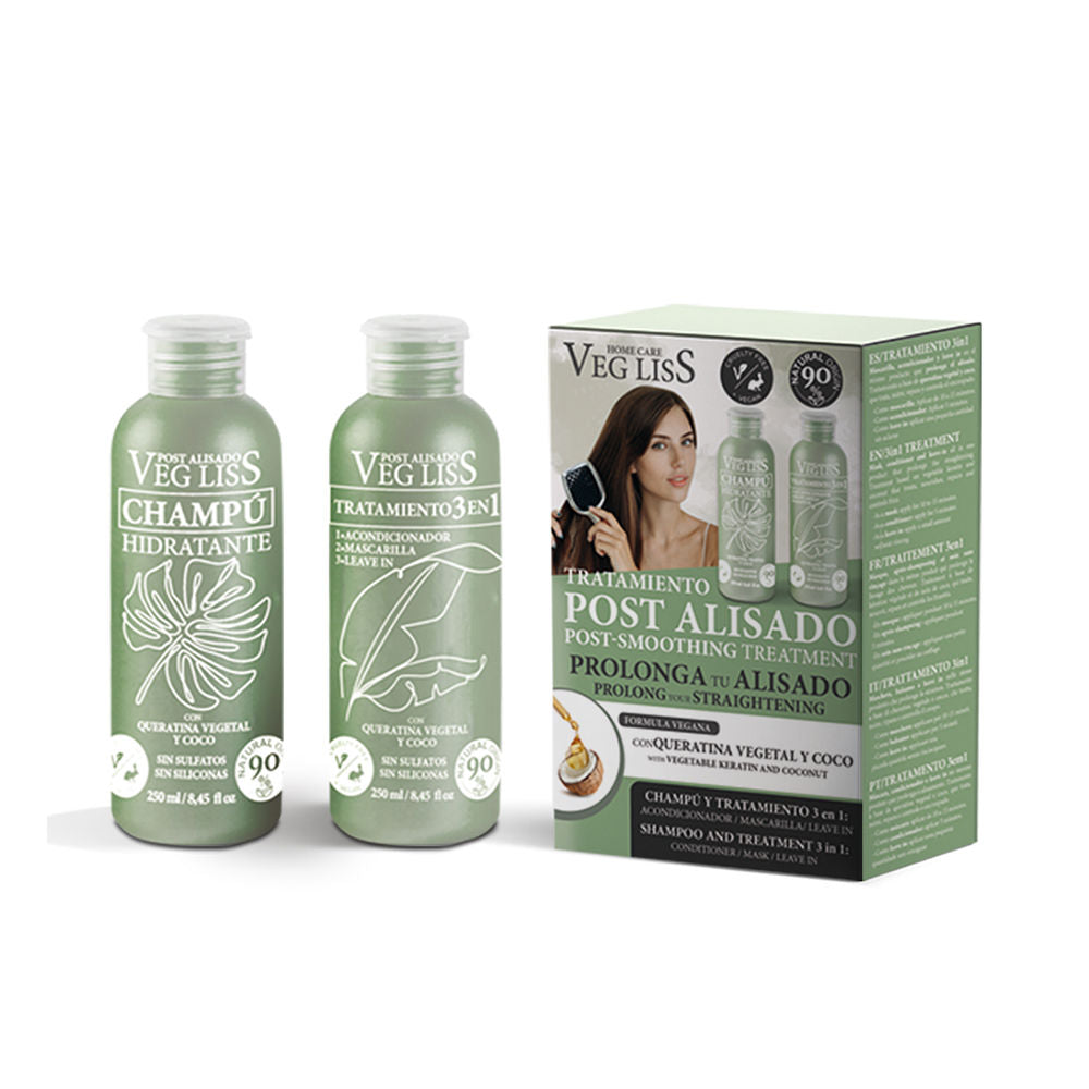 VEG LISS post straightening vegan shampoo and treatment 3 in 1 2 u