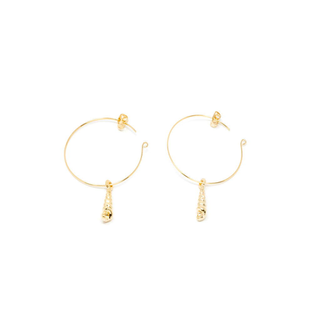 AGULLA earrings #gold glitter 1 u