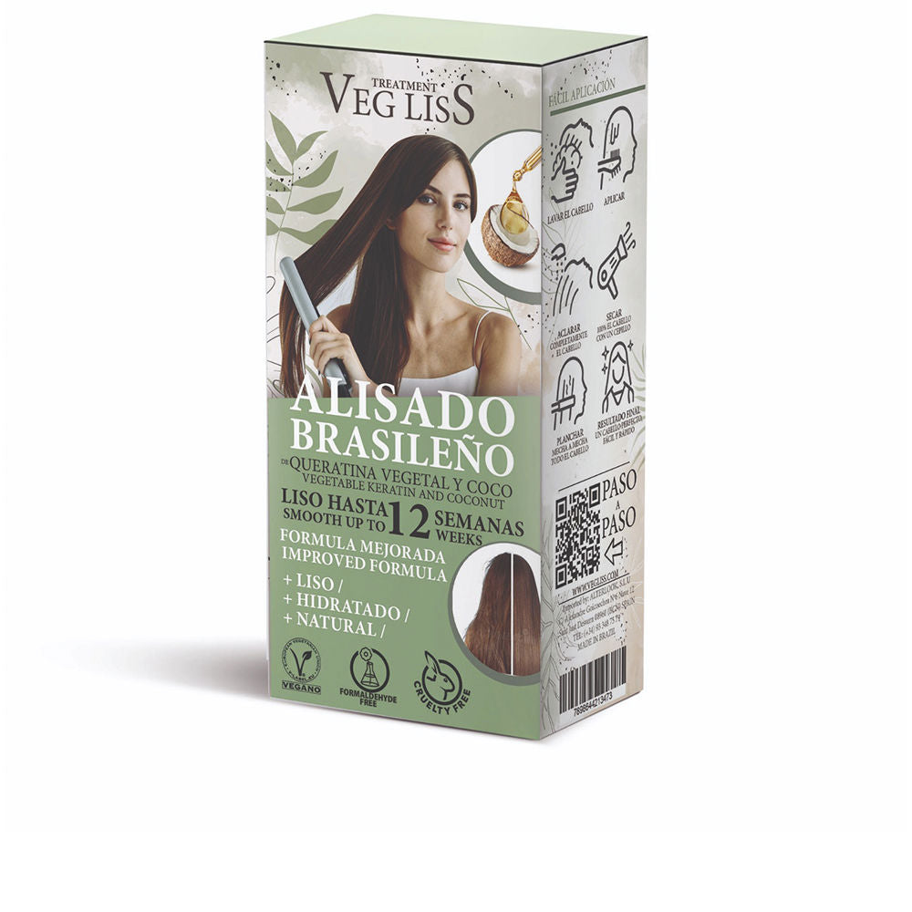 VEG LISS Brazilian straightening with vegetable keratin and coconut 2 u