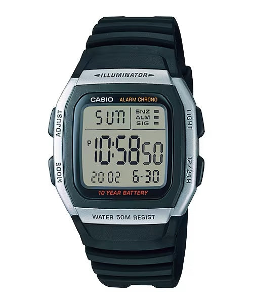CASIO COLLECTION & VINTAGE Casio Collection Illuminator W-96H-1AVDF Digitaluhr – Produktansicht