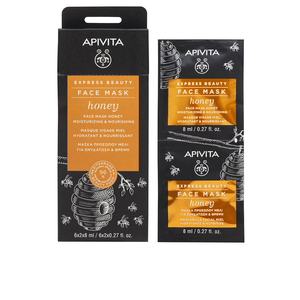 Express Beauty Hydrating and Nourishing Honey Face Mask 2 x 8 ml