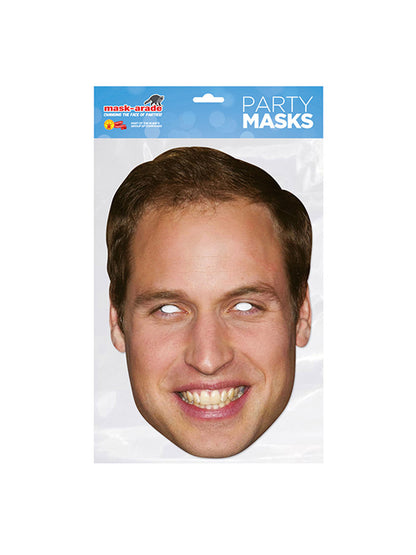 Rubies Prince William Celebrity-Maske aus Karton – Produktansicht