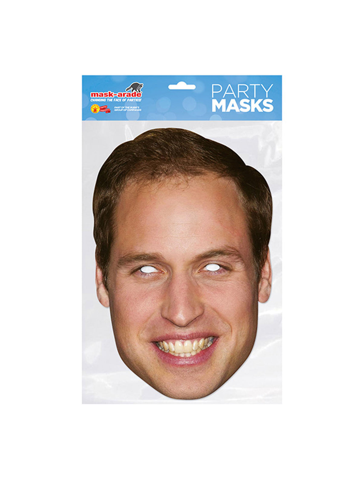 Rubies Prince William Celebrity-Maske aus Karton – Seitenansicht