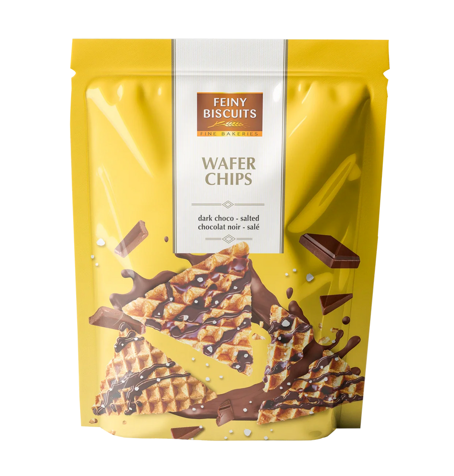 Feiny Biscuits Wafer Chips mit Kakaoglasur gesalzen 70 g – Produktansicht