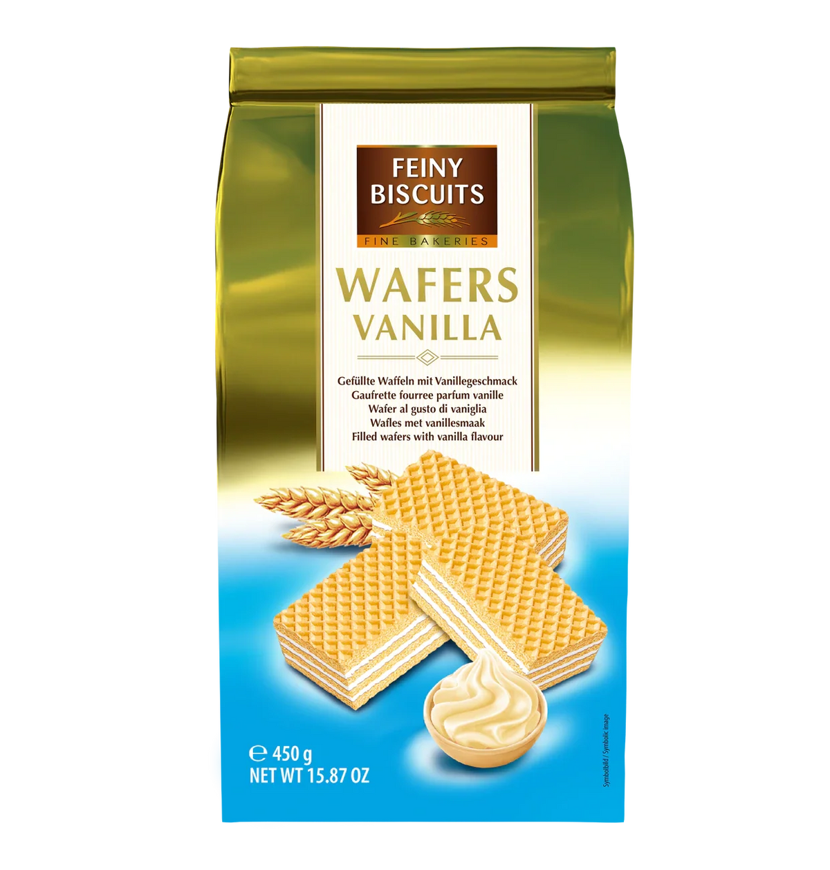 Feiny Biscuits Waffeln mit Vanille-Cremefüllung 450 g