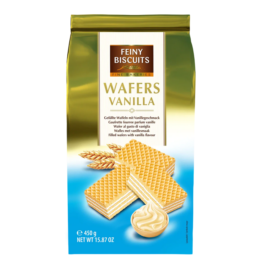 Feiny Biscuits Waffeln mit Vanille-Cremefüllung 450 g – Produktansicht