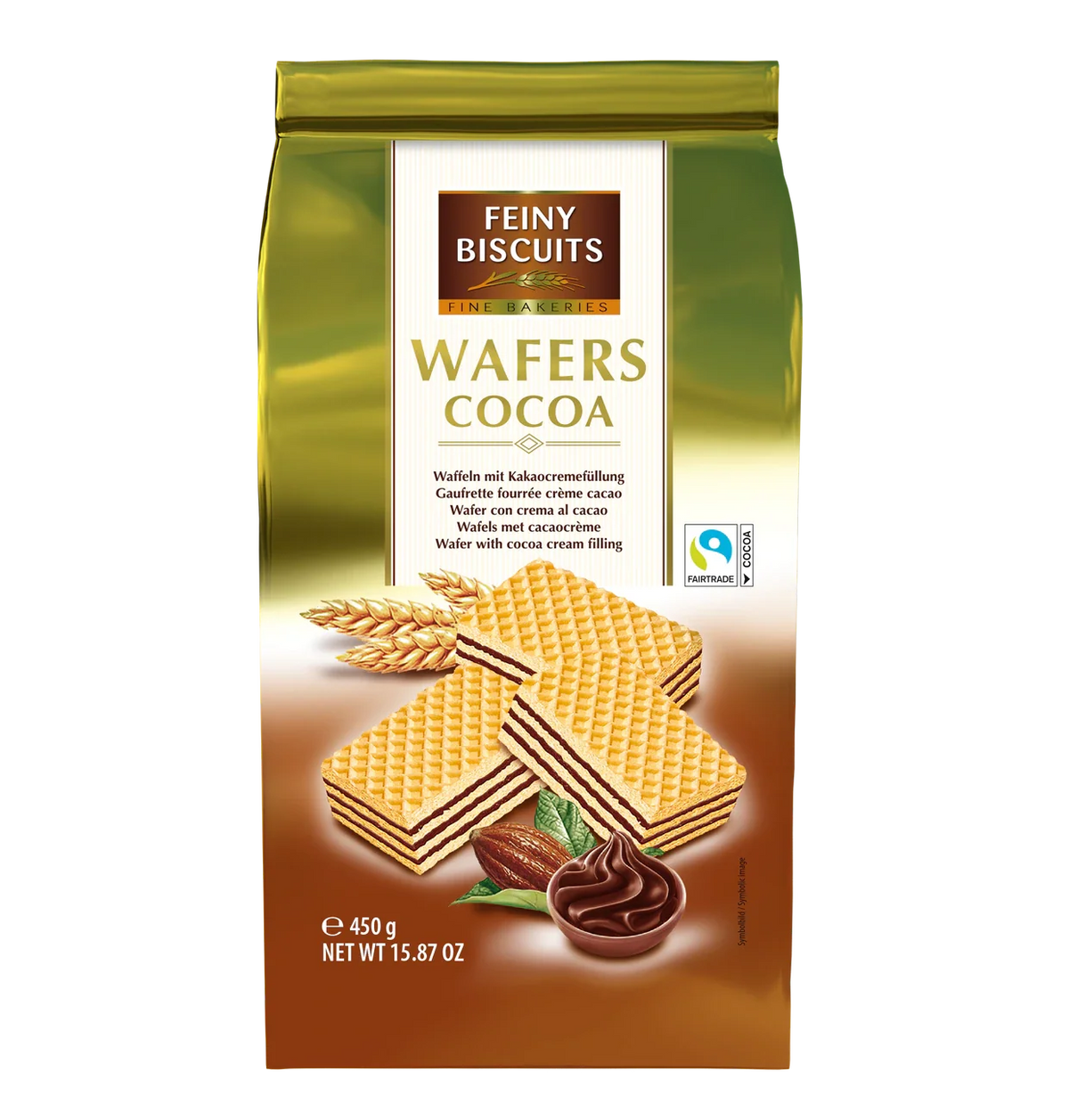 Feiny Biscuits Waffeln mit Kakaocremefüllung 450 g