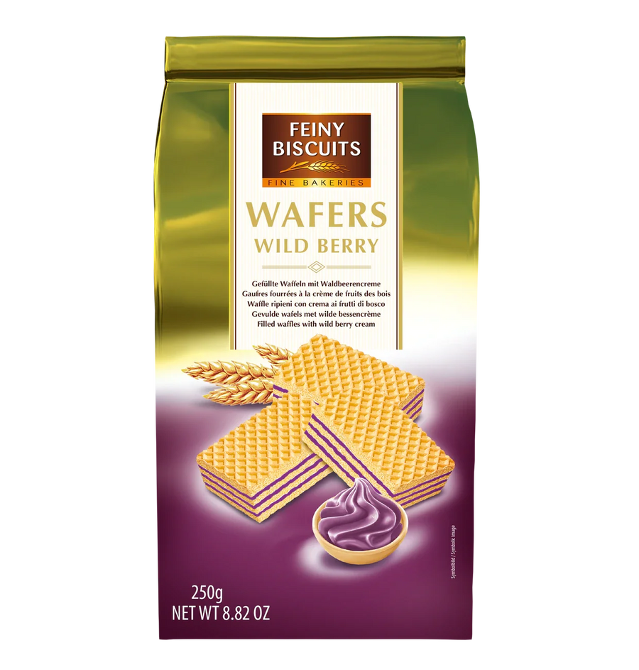 Feiny Biscuits Waffeln mit Waldbeerencremefüllung 250 g