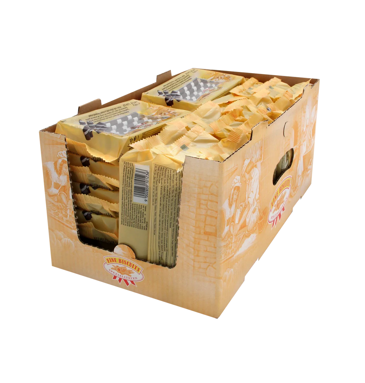 Feiny Biscuits Waffelröllchen Zebra 200 g aus feinem Biscuit