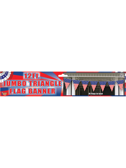 Rubies Rubies USA Jumbo Triangle Decoration Flags and Banners