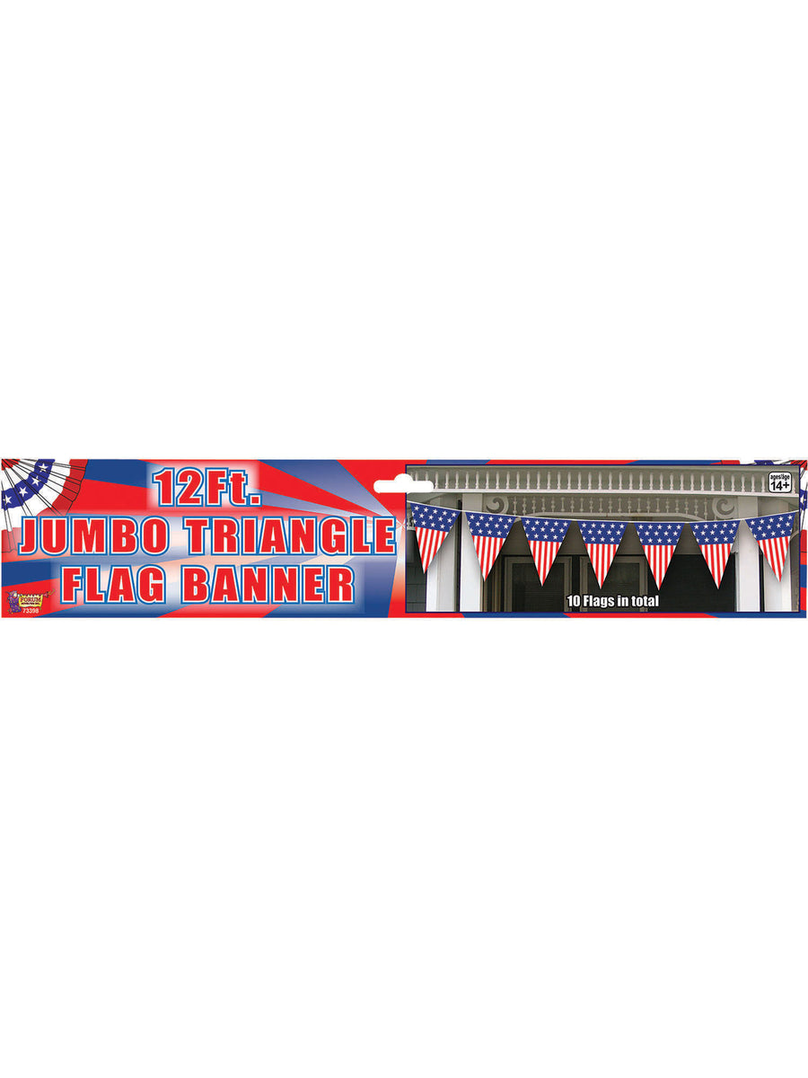 Rubies Rubies USA Jumbo Triangle Decoration Flags and Banners