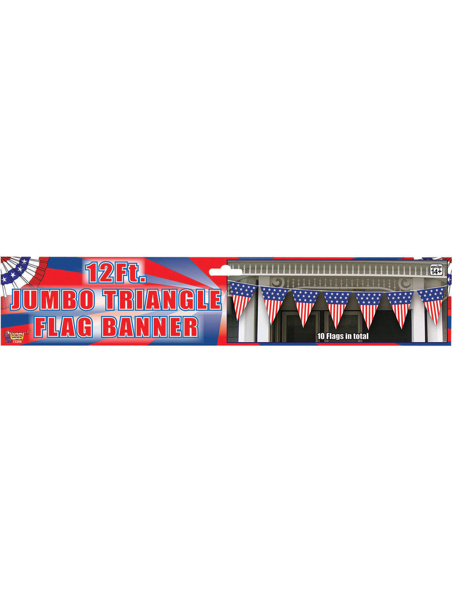 Rubies Rubies USA Jumbo Triangle Decoration Flags and Banners