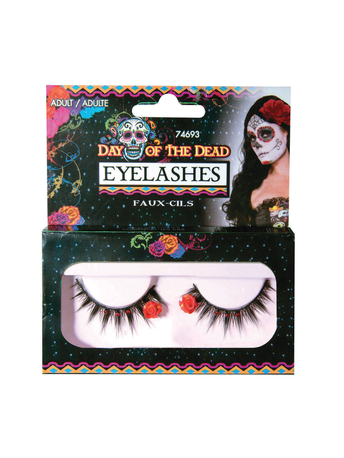 Rubies Day of the Dead Eyelashes Kostümzubehör