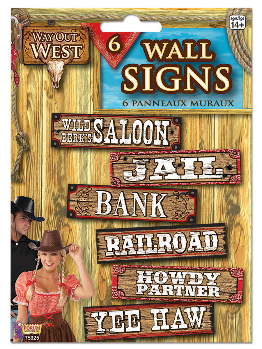 Rubies Way Out West - Signs Party Accessories