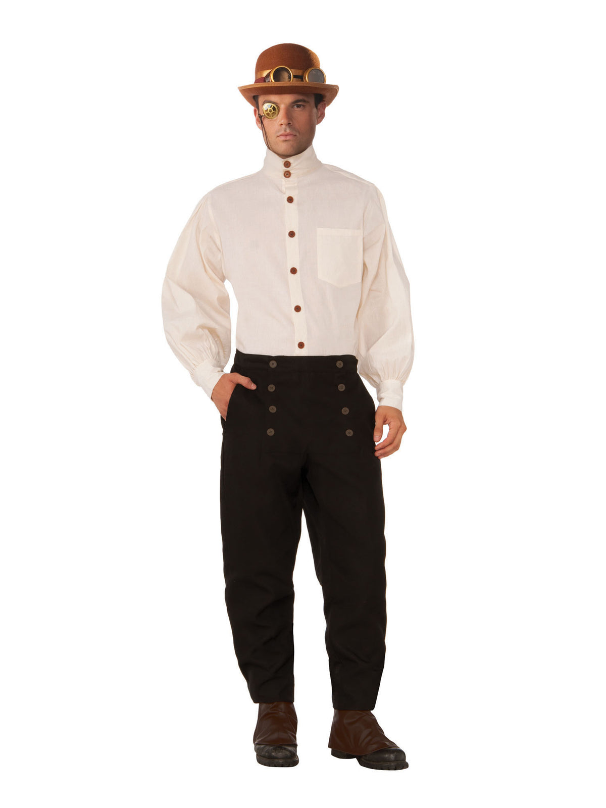 Rubies Steampunk Shirt Beige Kostüm-Oberteil für Herren
