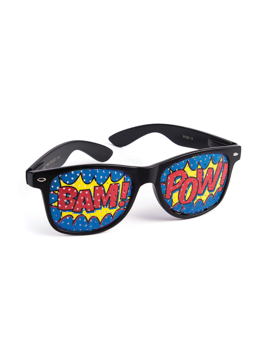 Rubies Pop-Art-Sonnenbrille Pow Kostuem-Accessoire
