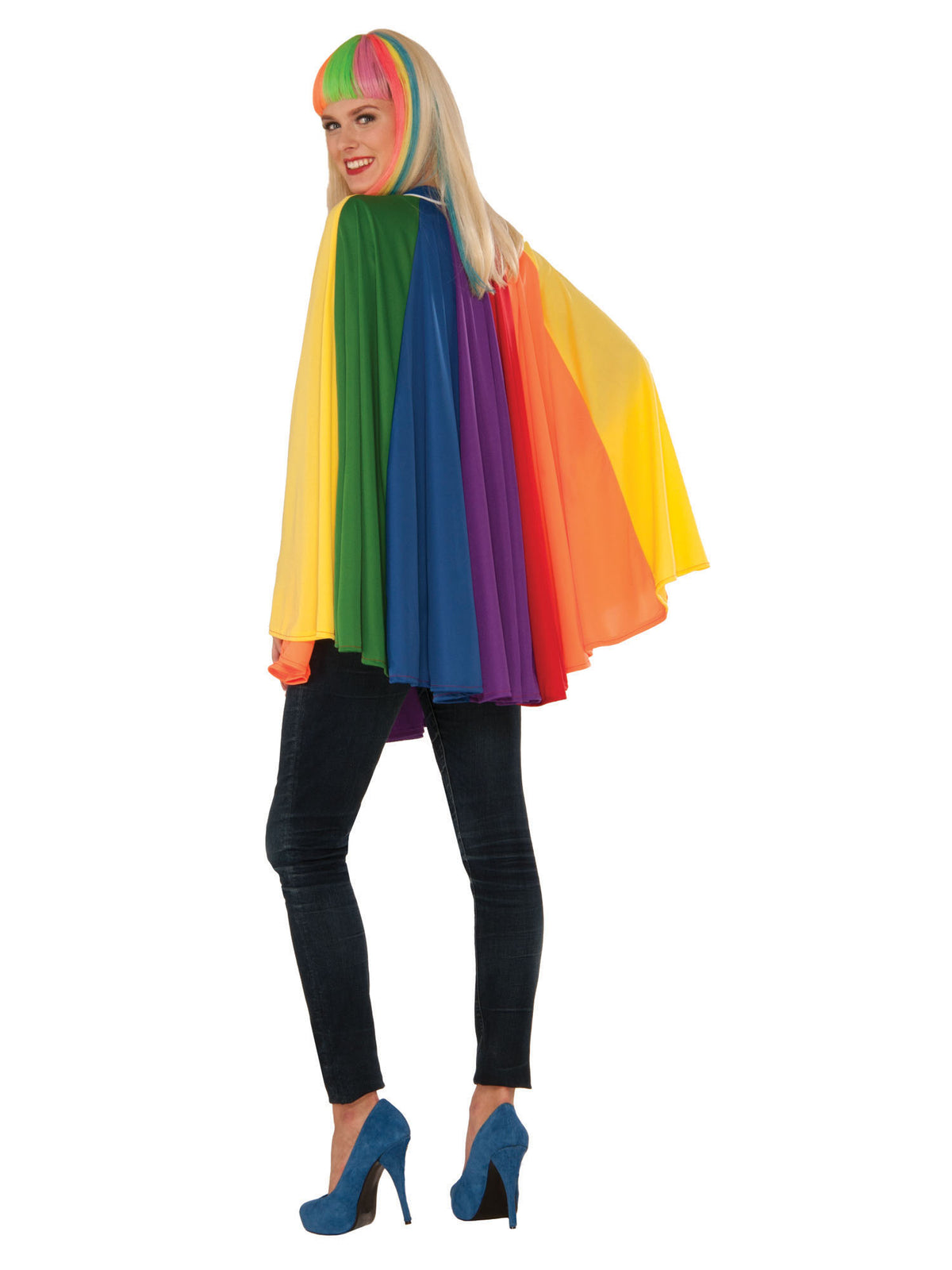 Rubies Rubies Rainbow Short Cape Kostüm für Erwachsene für Unisex
