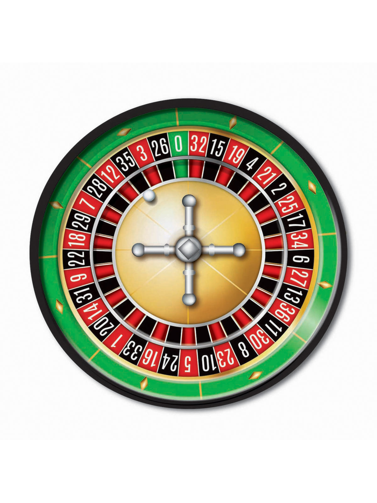 Rubies Generic Casino Plates 9In (8Pcs) Tablewear für Unisex