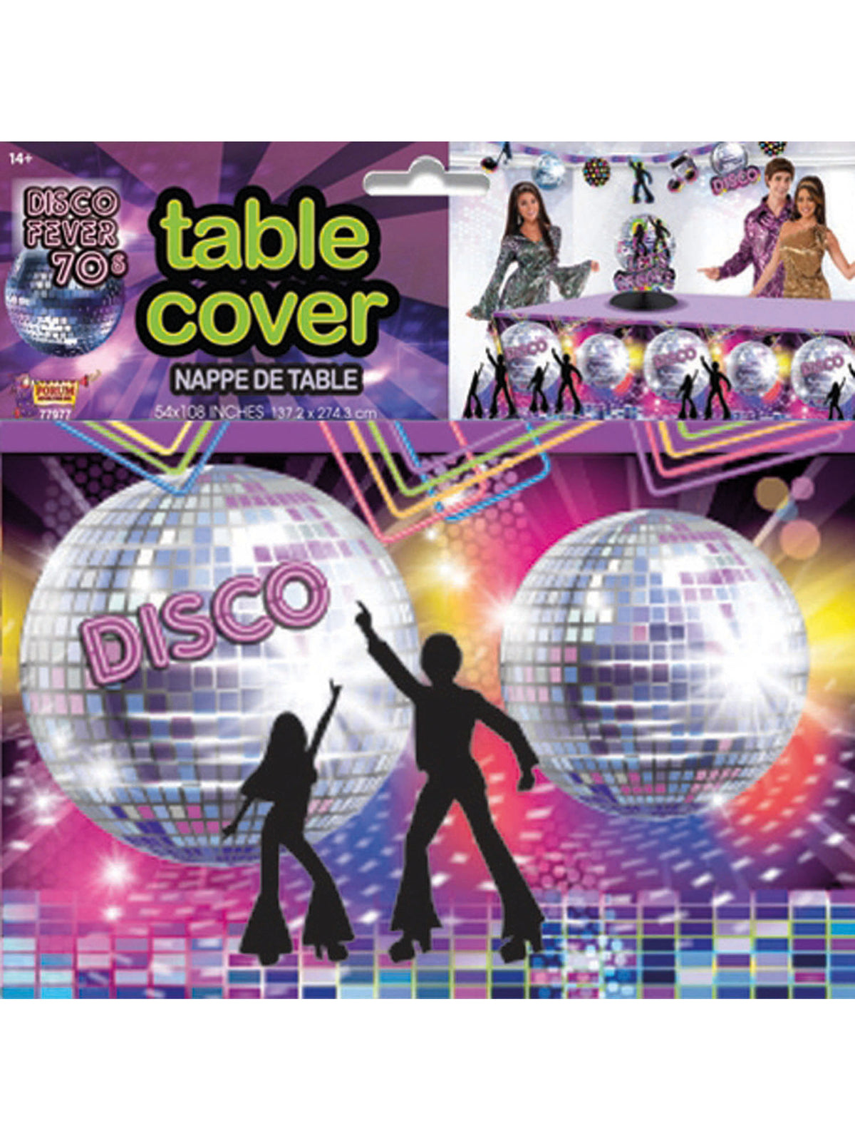 Rubies Disco Party Table Cover Tablewear