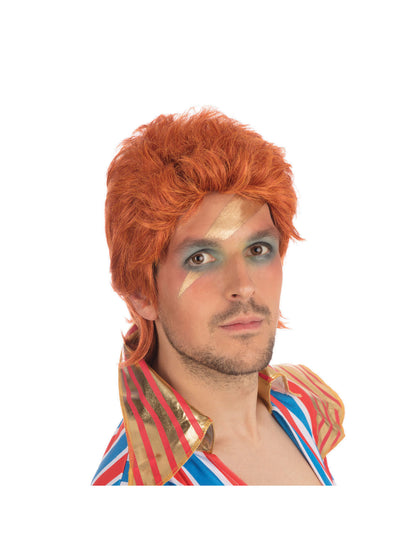 Rubies 70S Rock Legend Wig (Orange) (Boxed) Perücke