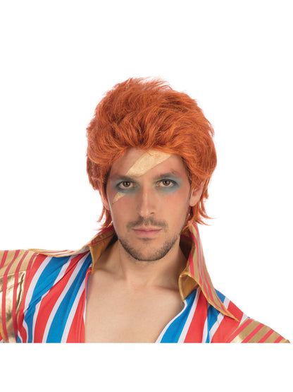 Rubies 70S Rock Legend Wig (Orange) (Boxed) Perücke