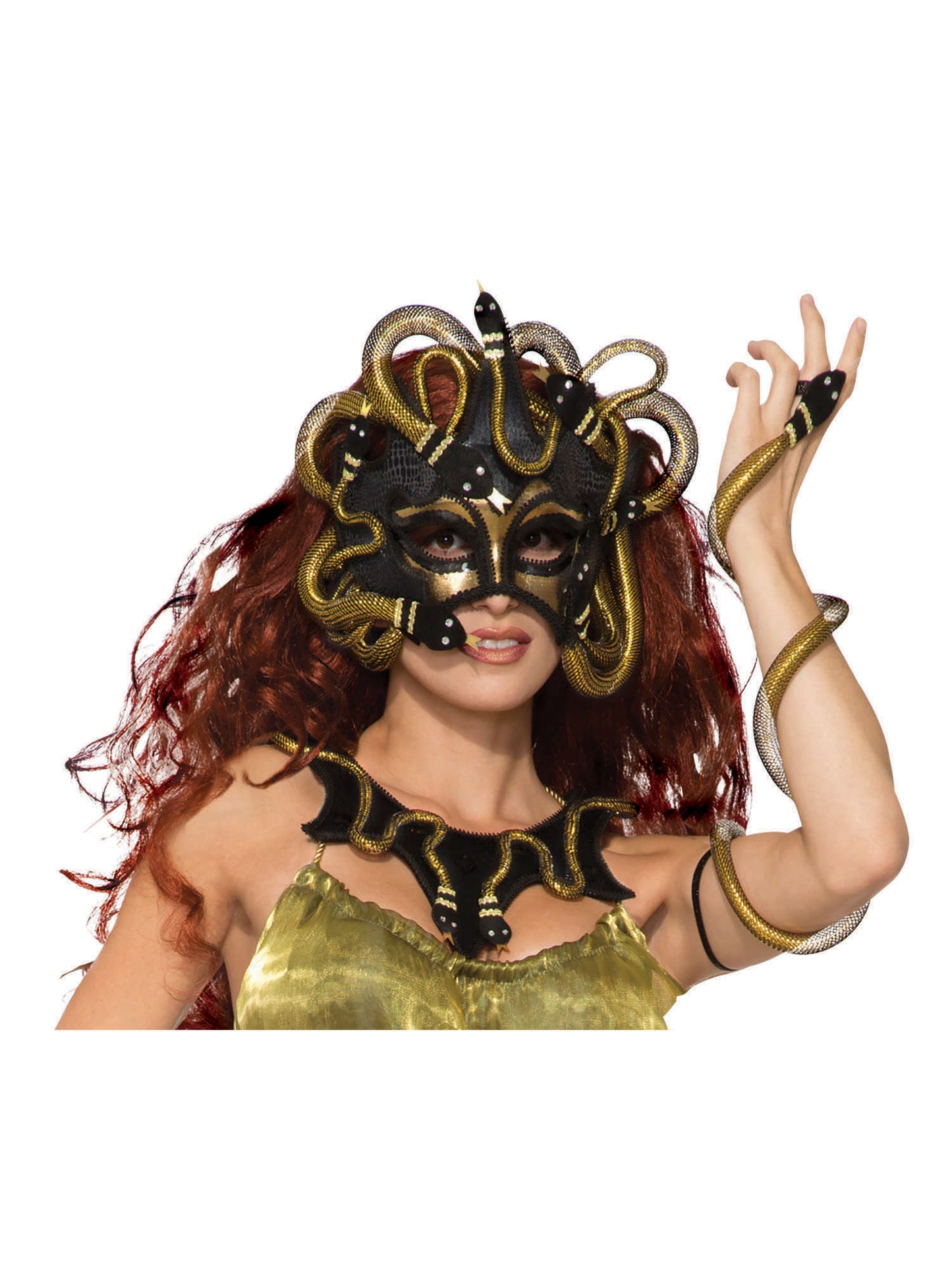 Rubies Rubies Medusa Mask (Ribbon Tie) Eye Masks