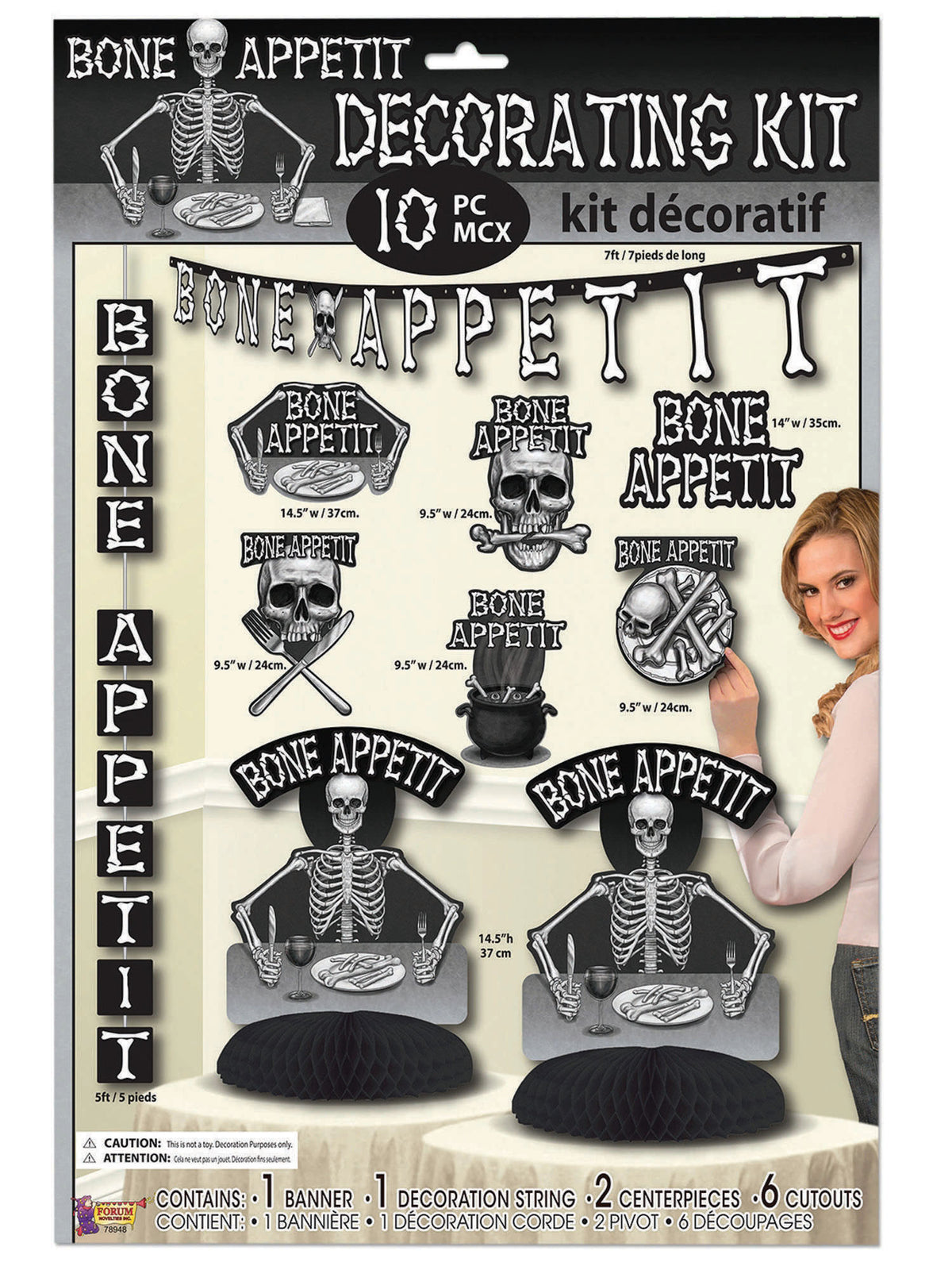 Rubies Rubies Bone Appetit Decorating Kit Party Accessories