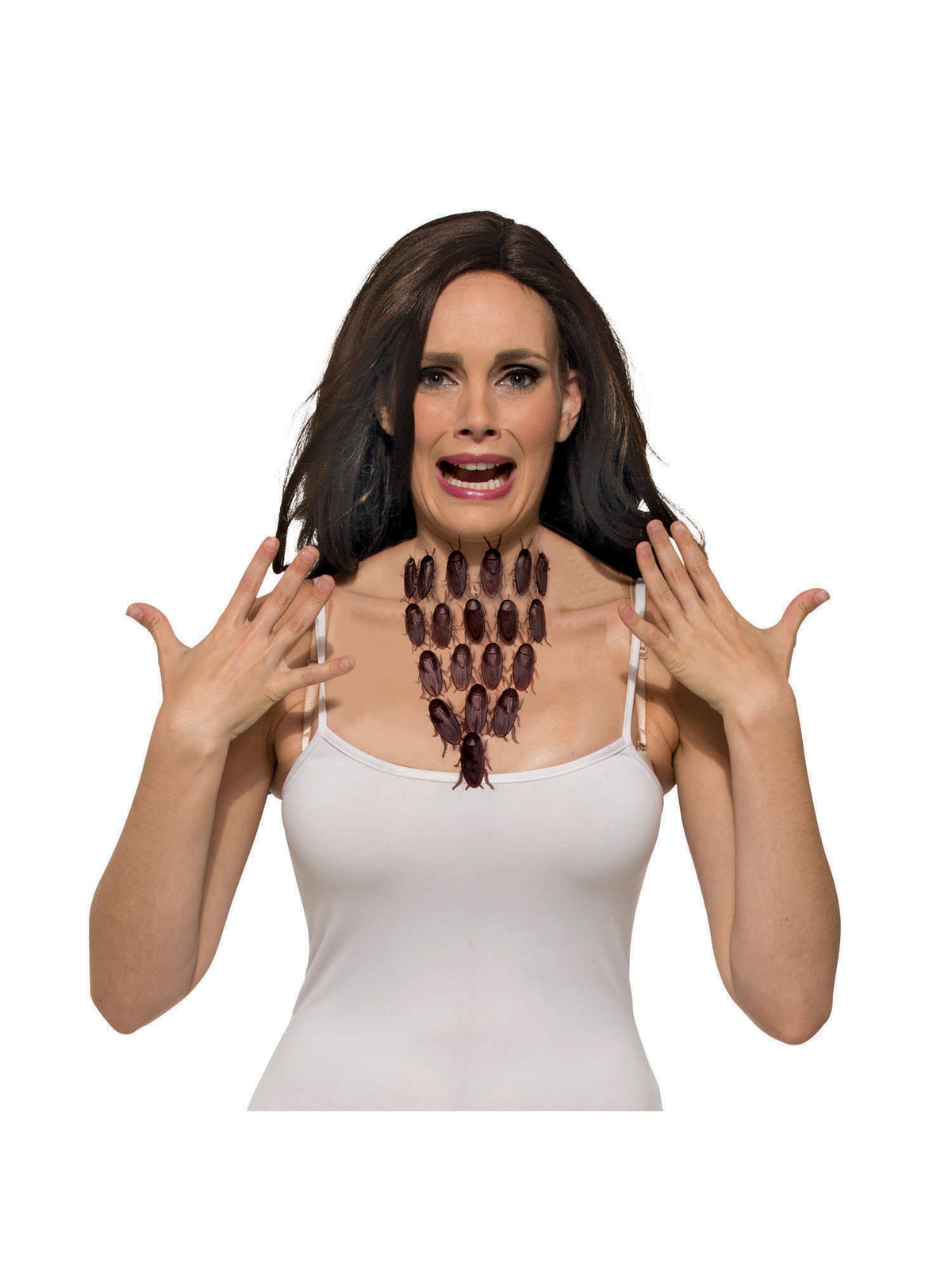 Rubies Cockroach Necklace Jewellery