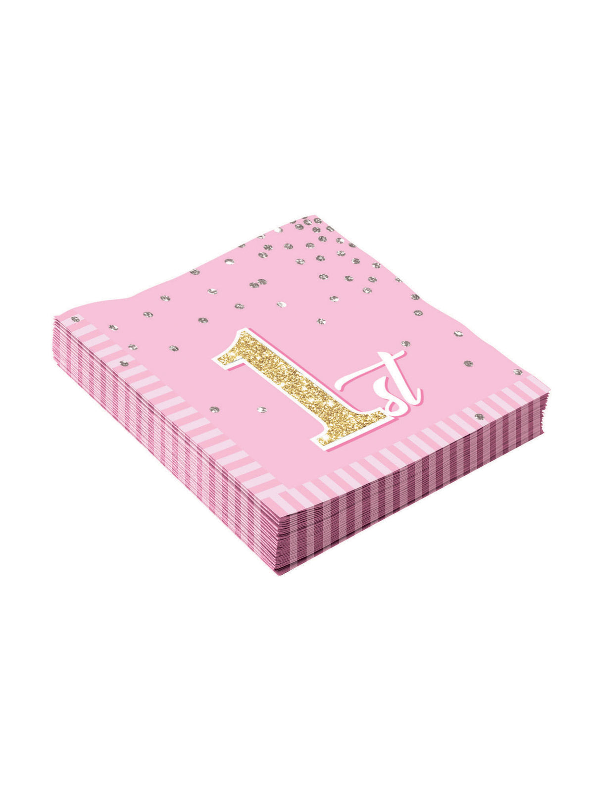 Rubies Birthday (1st) Girl Napkin 33cm Party Goods