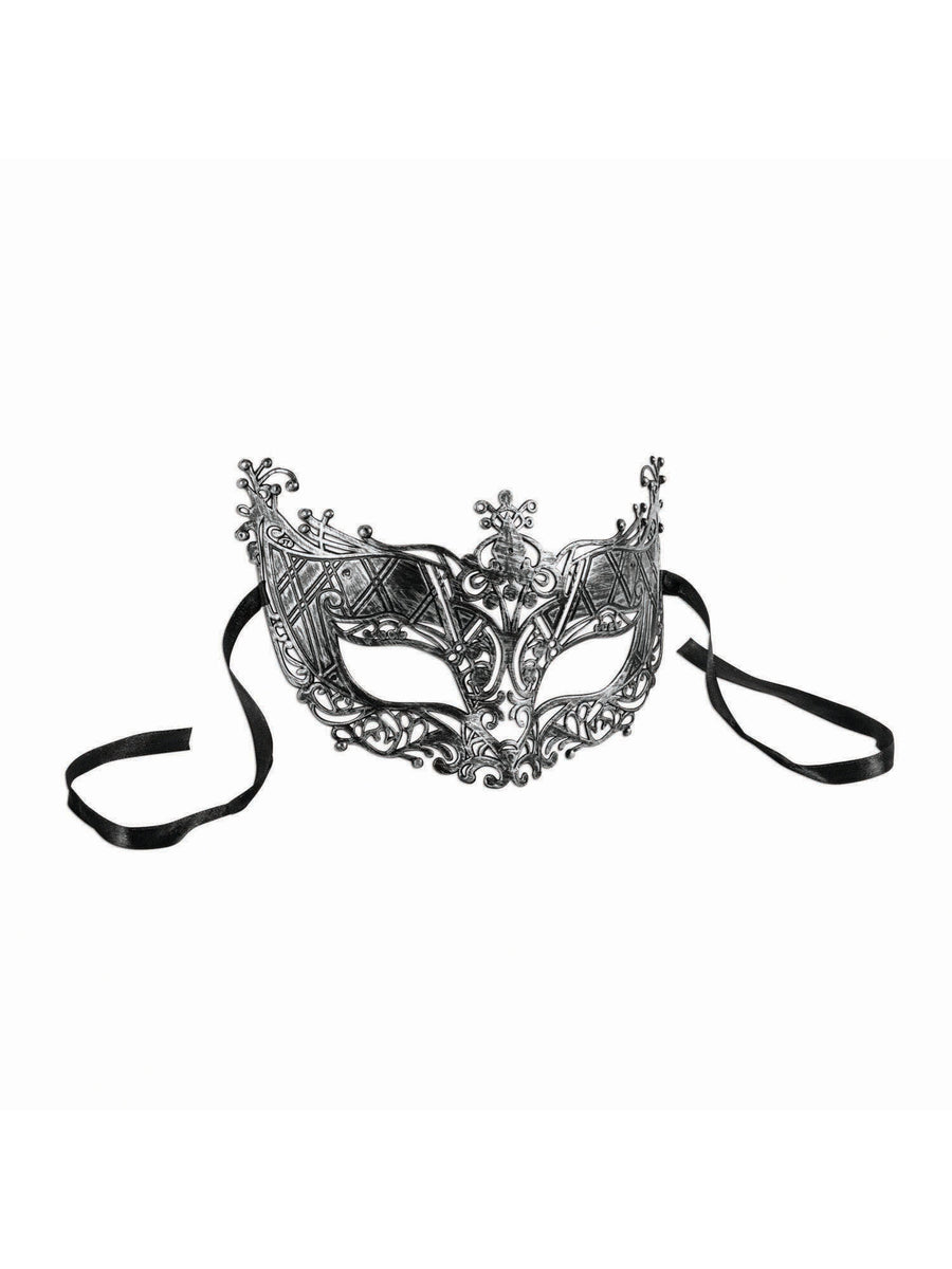 Rubies Eyemask - Silver Filigree Eye Masks