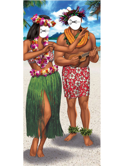 Rubies Hawaiian Stand-In-Poster für Fotoboxen, 76 × 152 cm – Seitenansicht