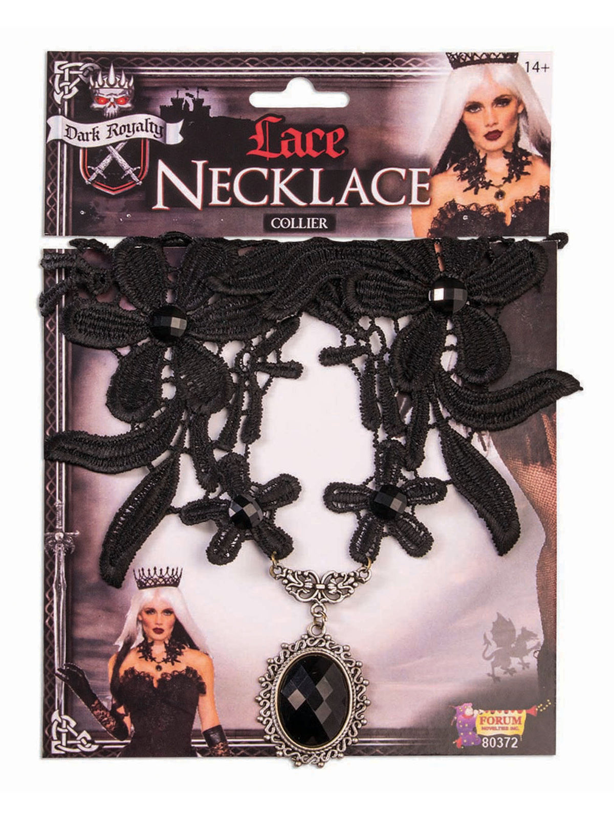 Rubies Lace Necklace Dark Royalty Jewellery
