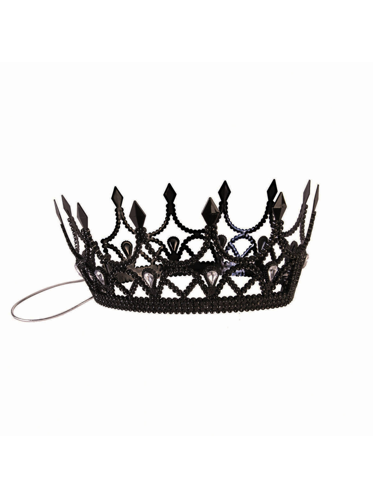 Rubies Queen Crown Black Dark Royalty schwarze Kostuemkrone