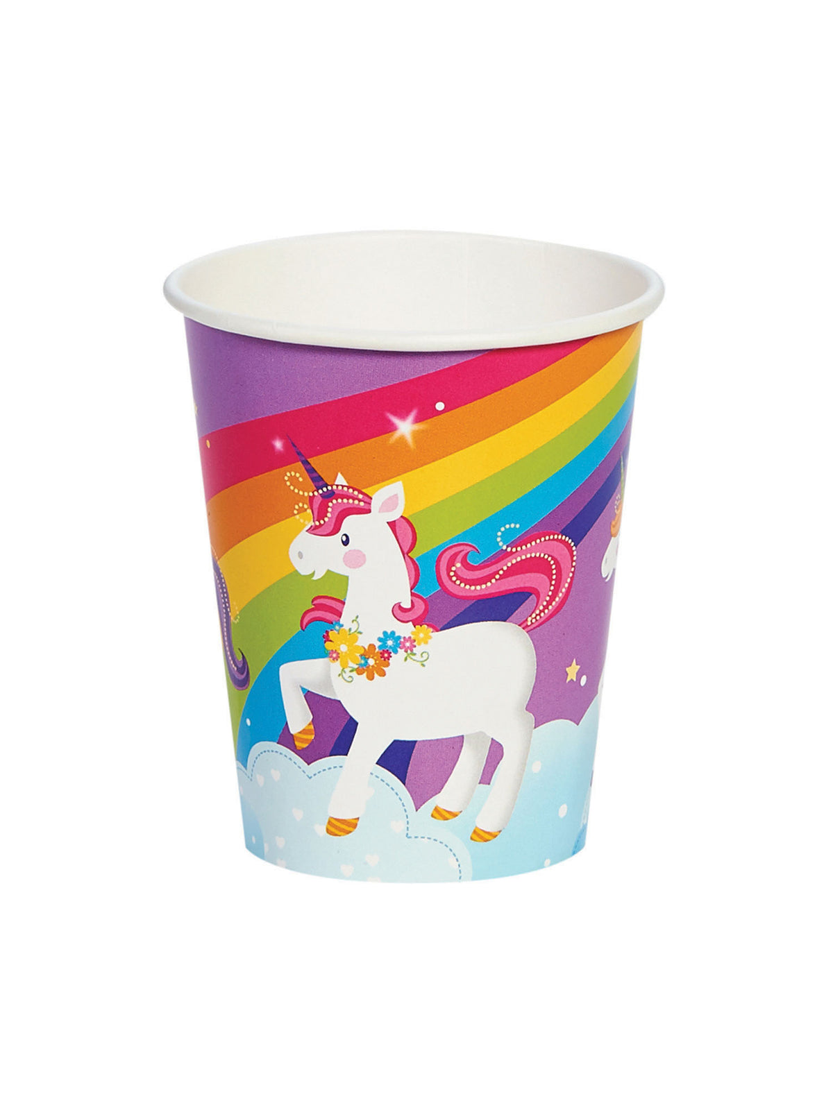 Rubies Fairytale Unicorn Papierbecher für Einhornparty